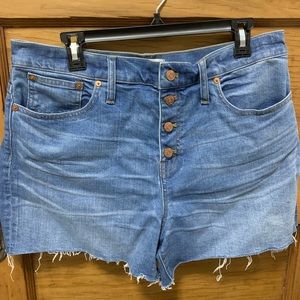 Madewell denim high-rise shorts